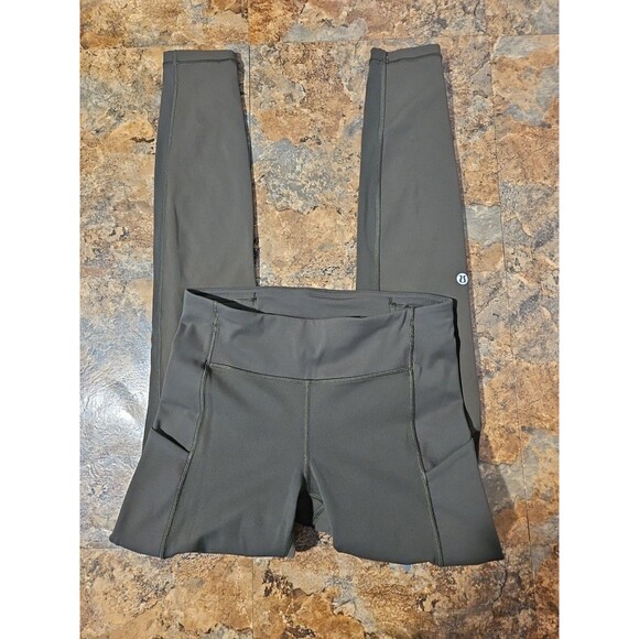 Lululemon Leggings‎ Womens 4 Green Speed Up Tight *Full-On Luxtreme 28" (L9) - Picture 1 of 8